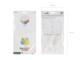 Stojak na balon, 72 cm - przezroczysty Partydeco