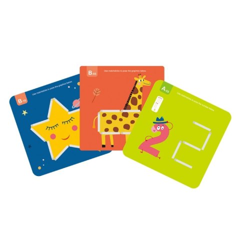 TOOKY TOY Drewniana Układanka Montessori Gra Logiczna Łamigłówki Zapałki Magnetyczne dla Dzieci 58 el. TOOKY TOY Drewniana Układanka Montessori Gra Logiczna Łamigłówki Zapałki Magnetyczne dla Dzieci 58 el.