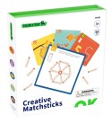 TOOKY TOY Drewniana Układanka Montessori Gra Logiczna Łamigłówki Zapałki Magnetyczne dla Dzieci 58 el.