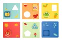 TOOKY TOY Układanka Montessori Kształty i Kolory Zwierzątka 6 Planszy FSC