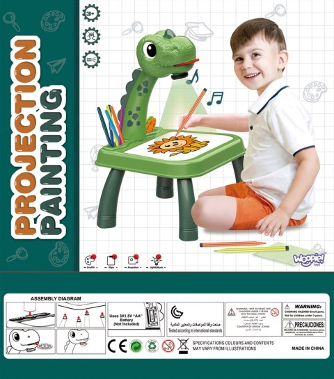 WOOPIE Drawing Board Dinosaur Projector + Markers WOOPIE Drawing Board Dinosaur Projector + Markers