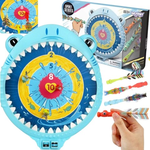 WOOPIE Magnetyczna Gra w Rzutki Bezpieczna Dart Tarcza Wesoły Rekinek WOOPIE Magnetyczna Gra w Rzutki Bezpieczna Dart Tarcza Wesoły Rekinek