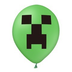 Zestaw Balonów z nadrukiem Minecraft, 30cm, 12 szt. PartyPal Zestaw Balonów z nadrukiem Minecraft, 30cm, 12 szt. PartyPal