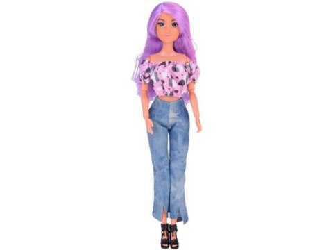 Anlily lalka z długimi pastelowymi włosami w jeansach ZA5305 Anlily lalka z długimi pastelowymi włosami w jeansach ZA5305