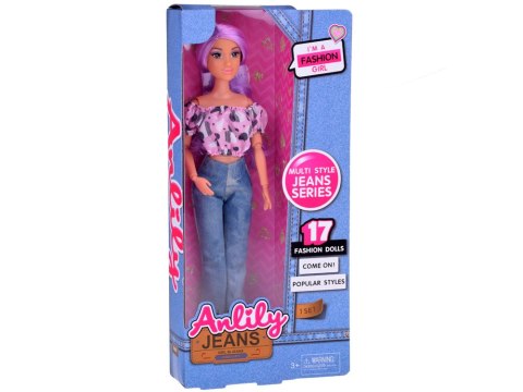 Anlily lalka z długimi pastelowymi włosami w jeansach ZA5305 Anlily lalka z długimi pastelowymi włosami w jeansach ZA5305