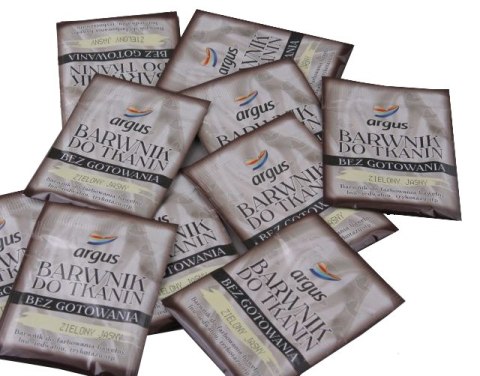 Barwnik do tkanin bez gotowania ARGUS khaki 15 g Barwnik do tkanin bez gotowania ARGUS khaki 15 g
