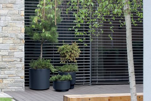 Donica Heos 10l 30cm antracyt Donica Heos 10l 30cm antracyt