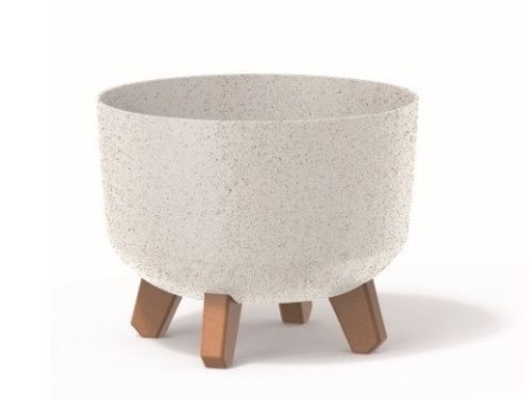 Doniczka GRACIA ECO WOOD standard 24cm - biały Doniczka GRACIA ECO WOOD standard 24cm - biały