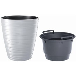 Doniczka Maze z wkładem Maze 30 x h 33 cm - Biały