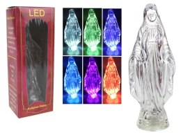Figurka MARYJA BEZBARWNA led na baterie 15 x 4 cm RGB zmieniająca kolorSN51029-M