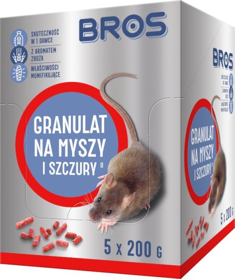 Granulat na myszy i szczury 1 kg Granulat na myszy i szczury 1 kg