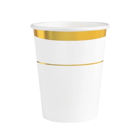 Kubek biały Elegant Gold 270ml 6szt. 155233 Kubek biały Elegant Gold 270ml 6szt. 155233