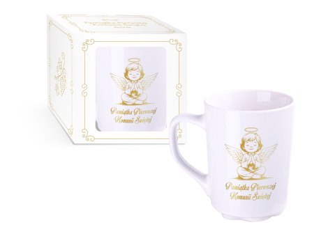 Kubek ceramiczny w kartoniku KOMUNIA ANIOŁEK B3 Kubek ceramiczny w kartoniku KOMUNIA ANIOŁEK B3