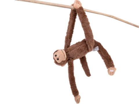 Maskotka małpka wisząca brązowa z rzepami 45cm ZA5656 Maskotka małpka wisząca brązowa z rzepami 45cm ZA5656