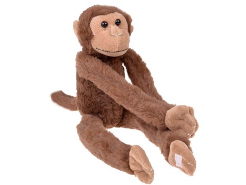 Maskotka małpka wisząca brązowa z rzepami 45cm ZA5656 Maskotka małpka wisząca brązowa z rzepami 45cm ZA5656