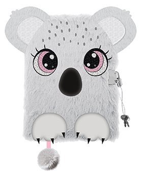 Pamiętnik z kłódką 3D włochacz A5 96k KOALA Pamiętnik z kłódką 3D włochacz A5 96k KOALA