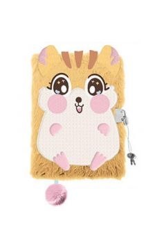 Pamiętnik z kłódką A5/96K 3D włochacz Hamster Pamiętnik z kłódką A5/96K 3D włochacz Hamster
