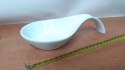 Podstawka ceramiczna pod łyżkę 10szt. biała porcelana