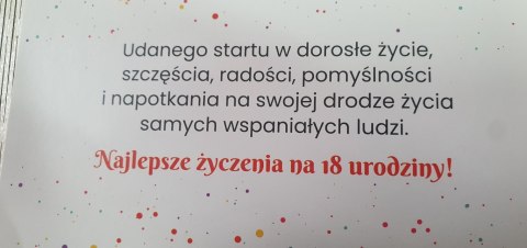 Pudełko na pieniądze 16 x 9,5cm banknotówka na 18 urodziny kolor DOWÓD CHŁOPAK 3302-DC18 Pudełko na pieniądze 16 x 9,5cm banknotówka na 18 urodziny kolor DOWÓD CHŁOPAK 3302-DC18