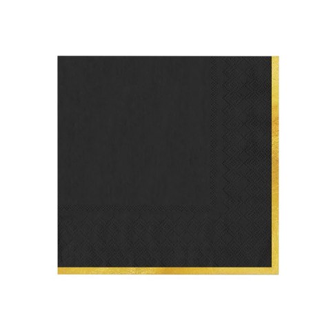 Serwetki czarne Classic Gold 10szt. 159125 Serwetki czarne Classic Gold 10szt. 159125