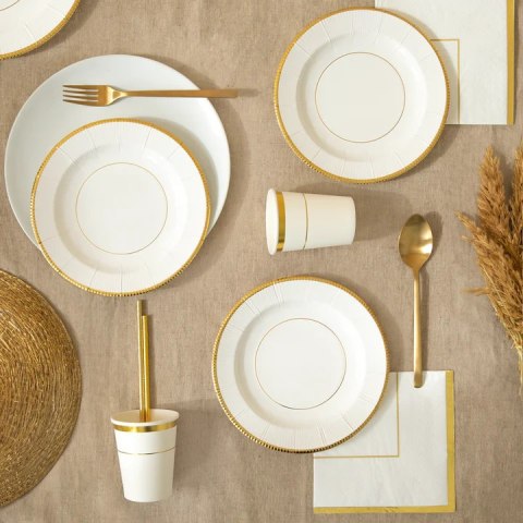 Talerzyk papierowy Elegant Gold 8cali 6szt. 155196 Talerzyk papierowy Elegant Gold 8cali 6szt. 155196