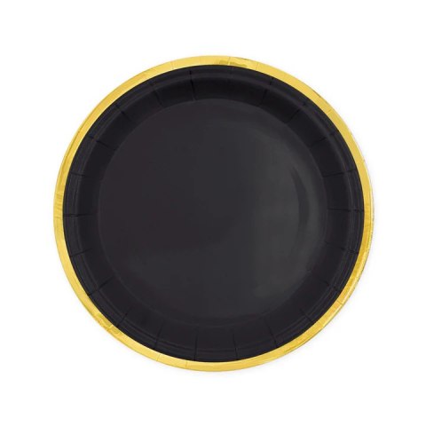 Talerzyk papierowy czarny Classic Gold 7cali 6szt. 159200 Talerzyk papierowy czarny Classic Gold 7cali 6szt. 159200