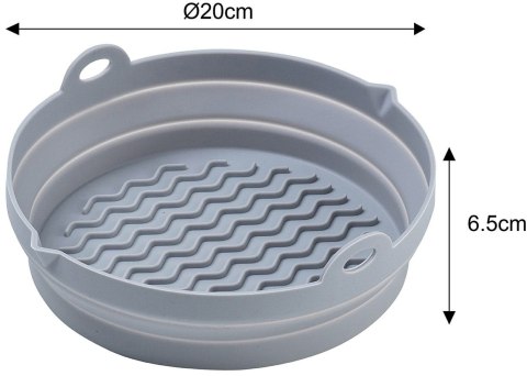ZESTAW WKŁADÓW SILIKONOWYCH DO FRYTKOWNICY BEZTŁUSZCZOWEJ 2 SZTUKI OKRĄGŁY 20CM SKŁADANY KLAUSBERG KB-7789 ZESTAW WKŁADÓW SILIKONOWYCH DO FRYTKOWNICY BEZTŁUSZCZOWEJ 2 SZTUKI OKRĄGŁY 20CM SKŁADANY KLAUSBERG KB-7789
