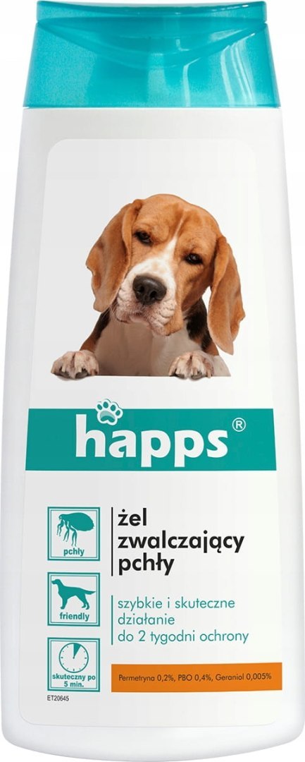 Żel zwalczający pchły 150ml. HAPPS Żel zwalczający pchły 150ml. HAPPS