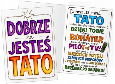 Karnet B6 DOBRZE ŻE JESTEŚ TATO Karnet B6 DOBRZE ŻE JESTEŚ TATO