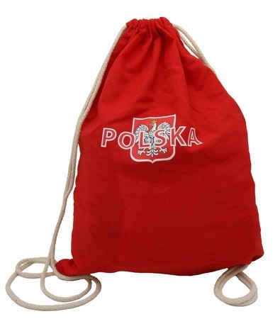 Worek z flagą Polski plecak-worek patriotyczny WOREK-PL RED Worek z flagą Polski plecak-worek patriotyczny WOREK-PL RED