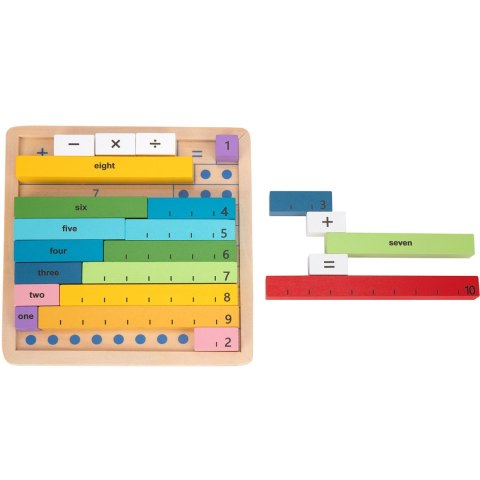 TOOKY TOY Drewniana Tablica Matematyczna Nauka Liczenia Liczydło TOOKY TOY Drewniana Tablica Matematyczna Nauka Liczenia Liczydło
