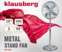 WENTYLATOR STOJĄCY PODŁOGOWY 40CM 50W METALOWY KLAUSBERG KB-7539