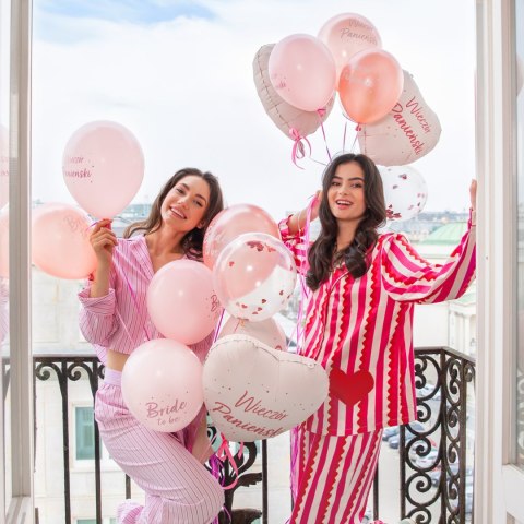 Balon foliowy Serce, Jasnoróżowy, Wieczór Panieński, 45 cm PartyPal Balon foliowy Serce, Jasnoróżowy, Wieczór Panieński, 45 cm PartyPal