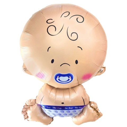 Balon foliowy bobas chłopiec 50x75cm VivaParty Balon foliowy bobas chłopiec 50x75cm VivaParty