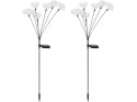 Lampa 2szt solarna ogrodowa meduza LED 87cm soly8007cw