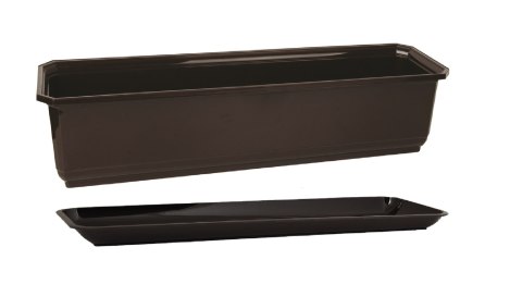 Skrzynka balkonowa 50 cm + podstawka brązowa Skrzynka balkonowa 50 cm + podstawka brązowa