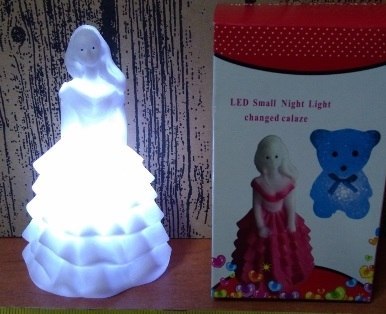 Figurka lampka led KSIĘŻNICZKA 11cm | DEK-16047 Figurka lampka led KSIĘŻNICZKA 11cm | DEK-16047