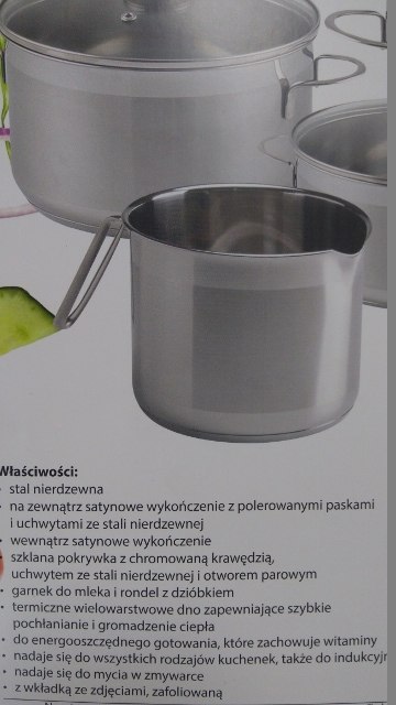Garnek nierdzewny do mleka z dzióbkiem 1,6l. CITY SSW2013 Garnek nierdzewny do mleka z dzióbkiem 1,6l. CITY SSW2013