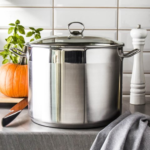 Garnek ze stali nierdzewnej z pokrywką SSW BIG 20l | 400127 fi-30 VITALO Garnek ze stali nierdzewnej z pokrywką SSW BIG 20l | 400127 fi-30 VITALO