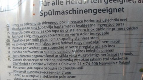 Garnek ze stali nierdzewnej z pokrywką SSW BIG 20l | 400127 fi-30 VITALO Garnek ze stali nierdzewnej z pokrywką SSW BIG 20l | 400127 fi-30 VITALO