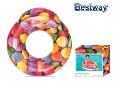 Koło do pływania z oparciem 1,18cm BESTWAY 43186 Koło do pływania z oparciem 1,18cm BESTWAY 43186