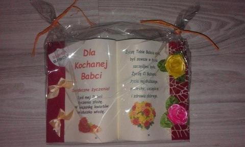 Książka wypukła A5 dla babci Książka wypukła A5 dla babci