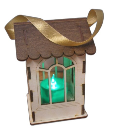 Lampion drewno 12 x 7,5 cm Lampion drewno 12 x 7,5 cm