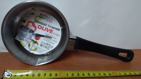 Rondel stalowy 12cm z rączką OLIVE 431113 Rondel stalowy 12cm z rączką OLIVE 431113