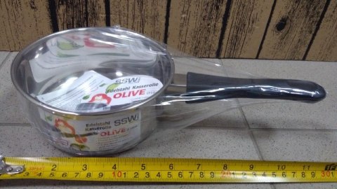 Rondel stalowy 14cm z rączką OLIVE Rondel stalowy 14cm z rączką OLIVE