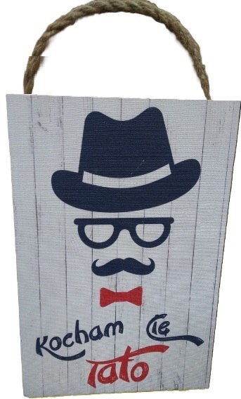 Tabliczka/obraz do zawieszenia 20x30 KOCHAM CIĘ TATO Tabliczka/obraz do zawieszenia 20x30 KOCHAM CIĘ TATO