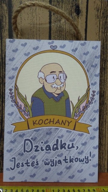 Tabliczka / obraz do zawieszenia 20x30 KOCHANY DZIADKU Tabliczka / obraz do zawieszenia 20x30 KOCHANY DZIADKU