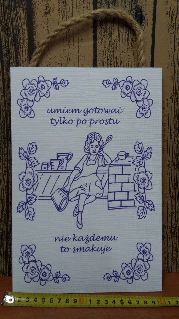 Tabliczka/obraz do zawieszenia 20x30 LUBIĘ GOTOWAĆ...TYLKO PO PROSTU ... Tabliczka/obraz do zawieszenia 20x30 LUBIĘ GOTOWAĆ...TYLKO PO PROSTU ...