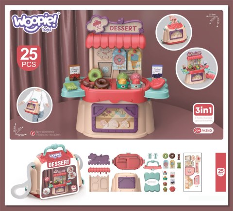 WOOPIE Cukiernia Lodziarnia Walizka 3w1 Torba 25 el. WOOPIE Cukiernia Lodziarnia Walizka 3w1 Torba 25 el.