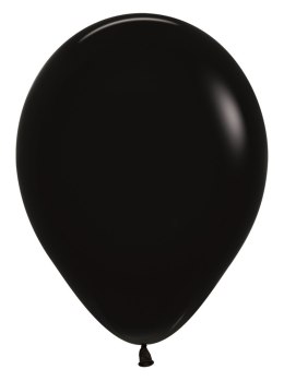 Balony lateksowe Sempertex Black, czarne 30cm, 50szt. Sempertex